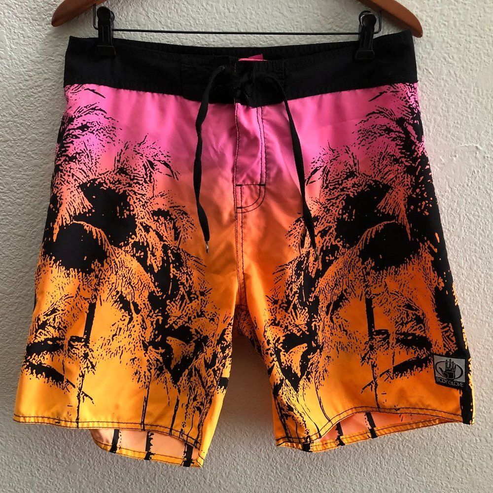 Body Glove Board Shorts Swim Trunks 7.5 Inch Inseam Size 32